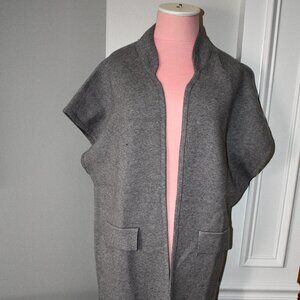 Sasso +Smyth Long Vest in Grey Size: One Size #TO419-35 NWT